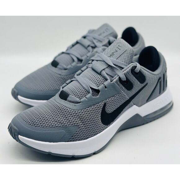 NEW Nike Air Max Alpha Trainer 4 Grey Training Shoes CW3396-001 Men's Size Multi - Picture 1 of 7
